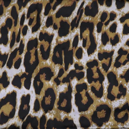 RARITYUS Silky Satin Hijab Scarf for Women Watercolor Floral Printed Muslim Hijab Head Wrap Fashion Long Scarves Shawls - color: Brown Leopard Print
