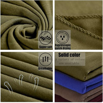 ZRQ 1 Pieces Army Green Stretch Hijab Extra Long Solid Color African Shawl Hair Scarfs Jersey Turban Fashion Head Scarf Soft Head Wraps for Black Women - color: Army Green