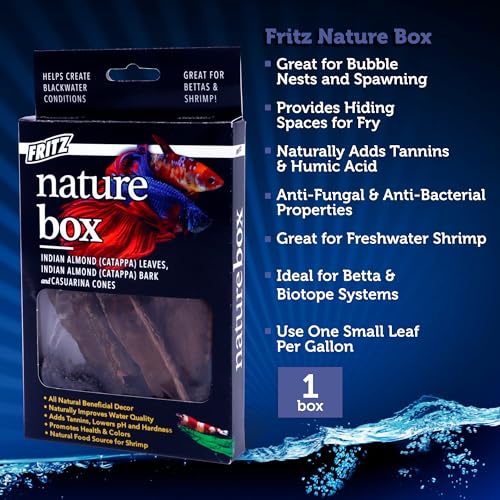 Fritz Aquatics Betta Botanicals for Betta and Community Fish Aquariums (Nature Box)