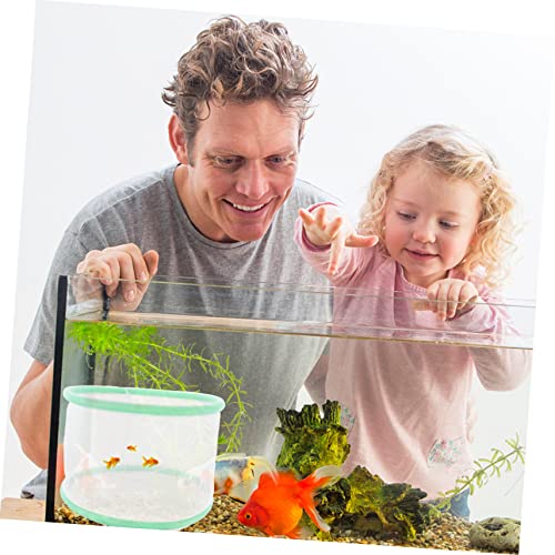 COLLBATH 2pcs Fish Breeding Net for Aquarium Aperture Isolation Box for Fish Fry Incubator Easy to Clean and Install Safe Hatchery Net