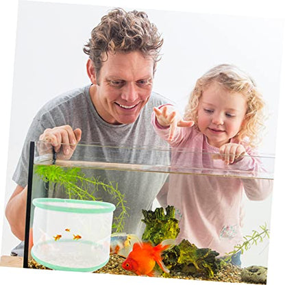 COLLBATH 2pcs Fish Breeding Net for Aquarium Aperture Isolation Box for Fish Fry Incubator Easy to Clean and Install Safe Hatchery Net