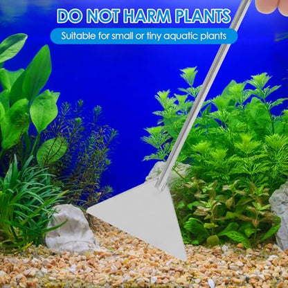 4 in 1 Aquarium Aquascape Kits Long 12 Inch Stainless Steel Aquatic Plant Aquascaping Tool Extra Long Aquascape Tools Sets Flexible for Fish Tank Cleaning Plant