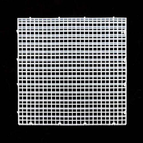 Aquarium Fish Tank Bottom Isolation 8 Pcs, Plastic Egg Crate | Grid Divider Tray Egg (L 8pcs) - size: L 8pcs