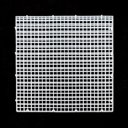 Aquarium Fish Tank Divider Plastic Egg Crate Filter Bottom Tray | L 6pcs Plastic Grid - size: L 6pcs
