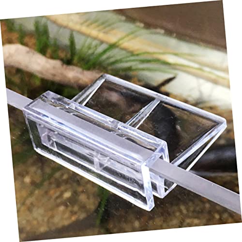YARNOW 10pcs Betta Tank Stand Fish Tank Accessory Acrylic Bracket Sturdy Support Easy to Install - size: 5.5X5X1.8CM