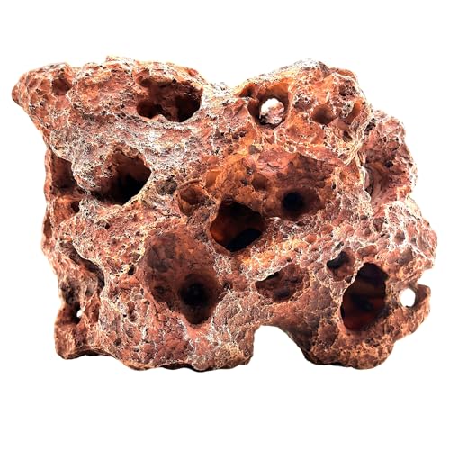 M2cbridge Large Aquarium Resin Holey Rock Hideouts Mountain Hideaway Caves | harmless resin,innovative porous design,multiple entry and exit points - color: Color B