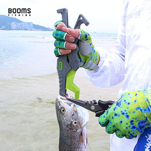 Booms Fishing G05 Lip Gripper Saltwater, 9.4" Plastic Catfish Grippers Pliers, Grabber Tool With Lanyard, Grips for Kayak Fishing Accessories, Great Holder for Caught Fish