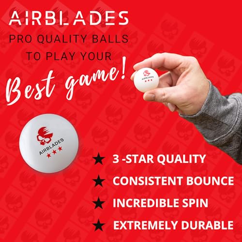 3 Star Ping Pong Balls | High Performance, Table Tennis Balls for Tournament Play & Training | Advanced ABS Plastic | Regulation Standard Ping Pong Balls | 50 Pack