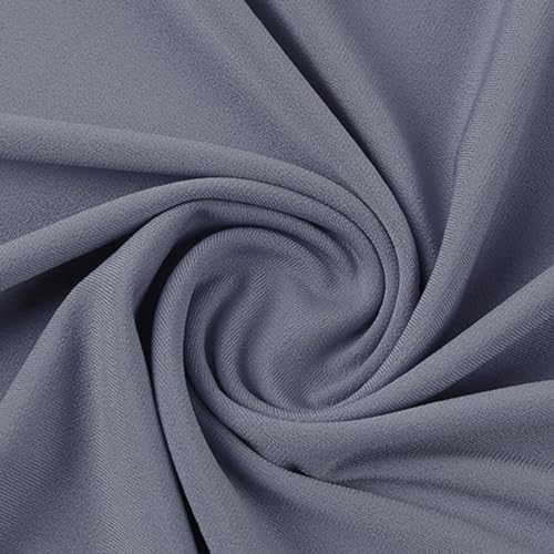 MioCloth Women One Piece Hijabs Elegant Ruffle Trim Soft Beanie Cap Turban Head Wrap Scarf Prayer Veils Headcover - color: Grey Blue