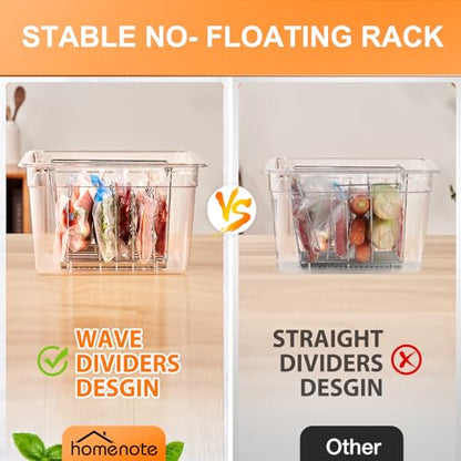 HOMENOTE Sous Vide Container 12 Quart with Lid, Rack, Sleeve and Cookbook | BPA-free complete kit includes rack, insulated sleeve and recipe booklet; compatible with Anova and most sous vide cookers. - color: Sous Vide Container-with Rack & Sleeve