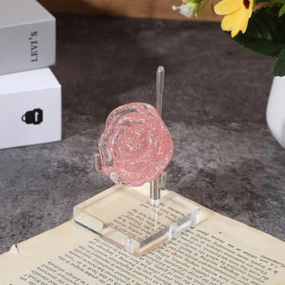 16 PCS Adjustable Metal Arms Display Stand, 2 X 2 X 3.5 Inch Small Rock Display Stand with Acrylic Base Small Displays Easel Holder Crystal Displays Stands for Picture Coral Geodes Mineral Agate