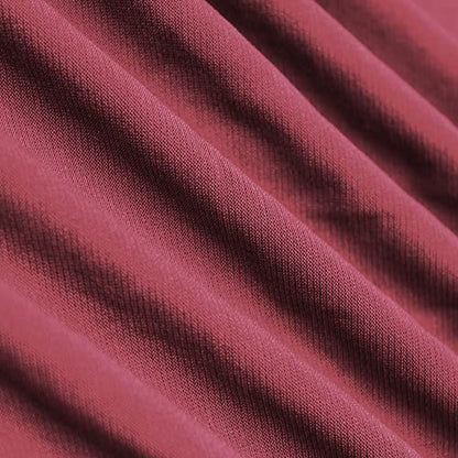 ZGMYC Women Shiny Rhinestones Muslim Hijab Elegant Long Turban Cap Head Wrap Scarf - color: Wine Red