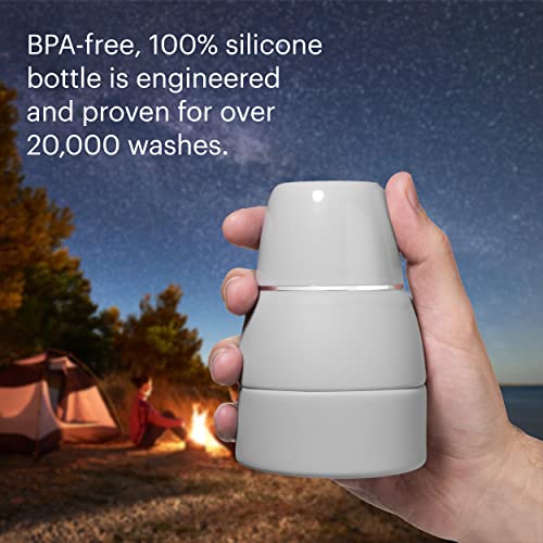 Brondell Bidet GoSpa Collapsible Travel Bidet, Compact and Discreet, with Travel Bag, 500ml, in Gray - color: Gray