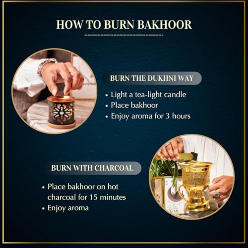 Dukhni Oud Bakhoor 컬렉션 세트 | 12개의 다양한 박스 | 120피스 바쿠어 | 리필 팩 | 아라비아 바쿠어 향 | 기도 시간, 라마단, 이드, 선물 및 바구니에 적합 | 오래 지속