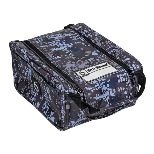 6th Sense – Bait Bag – Soft Plastic Storage Bag – Holds 15 to 20 Packs – Tackle Organizer – Clear Label Window - color: Hacienda - Darkwater