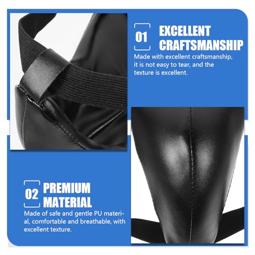 Training Groin Protector Boxing Crotch Guard Wear-Resistant Breathable Male Martial Arts Groin Guard for Adults and Taekwondo MMA Protective Gear