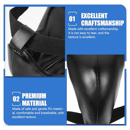 Training Groin Protector Boxing Crotch Guard Wear-Resistant Breathable Male Martial Arts Groin Guard for Adults and Taekwondo MMA Protective Gear