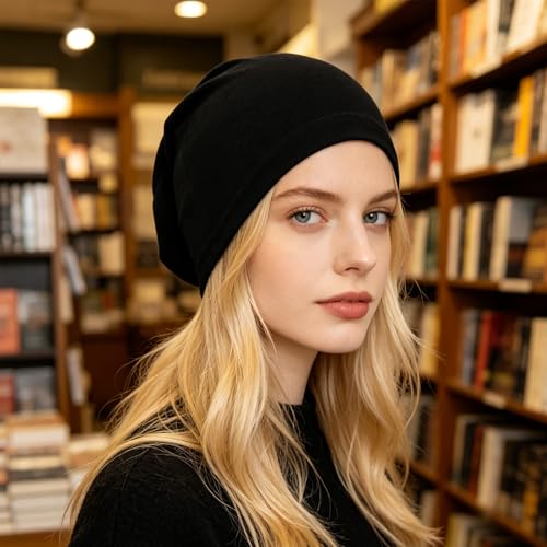 2Pcs Muslim Under Scarf Hijab Cap - Stretchy Breathable Undercap for Muslim Women - Non-Slip Head Wrap Head Covering Beanie for Hijab Wearer