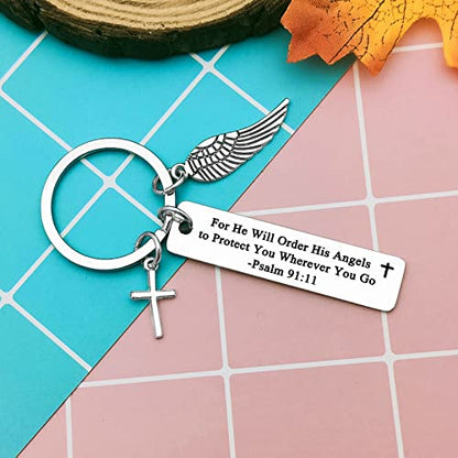 Christian Gift Bible Verse Keychain Religious Jewelry Bible Verse Gifts for Women Men Easter Prayer Christian Jewelry Religious Keychain Christmas Birthday Easter Prayer Present