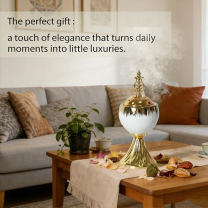 Bakhoor Incense Burner Holder 7.76in Height Stable Ceramic Incense Burner - size: Style A