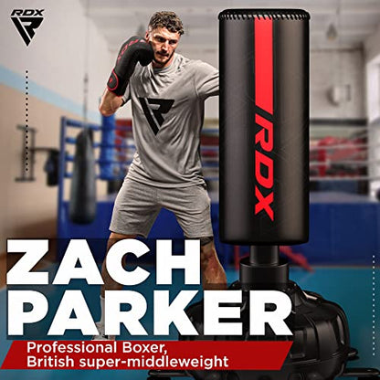 RDX Boxing Gloves, Pro Training Sparring, Maya Hide Leather, Muay Thai MMA Kickboxing, Men Women Adult, Heavy Punching Bag Focus Mitts Pads Workout, Ventilated Palm, Multi Layered, 8 10 12 14 16 18 Oz - color: BLACK, size: 10 OZ