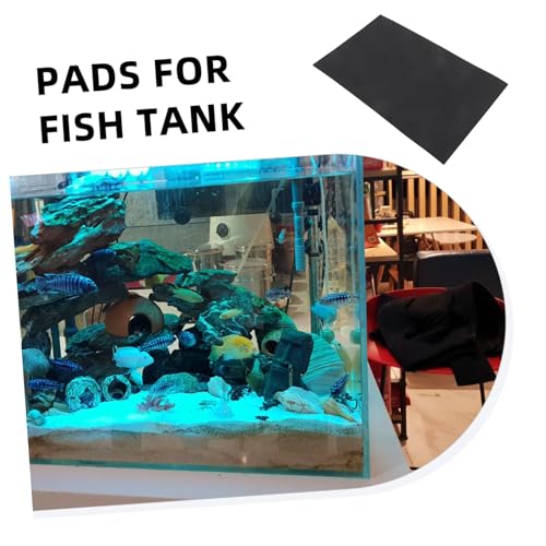 BESTonZON 2pcs Non Slip Aquarium Leveling Mat Fish Tank Pad for Stability and Safety Lightweight Under Tank Cushion for Aquatic Pets and Reptiles