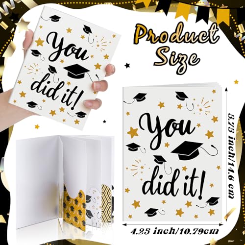 AmazingSpark 4 Set Mini Graduation Gift Card Book Class of 2026 Money Holder Envelope Booklet for Cash Congrats Grad Surprise Money Card Sleeve Book Graduate Party Gift for Senior College University - style: Graduation