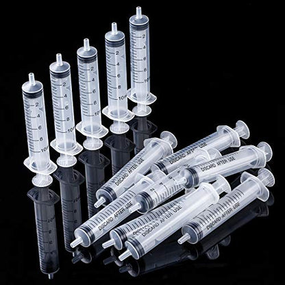 Frienda 20 Packs 10 ml Plastic Syringe with Measurement, No Needle Suitable for Scientific Labs, Measuring, Watering, Refilling | Large Plastic Measuring Tools for Food, Horse Care, Lab Dispensing, Graduated Markings, Reusable Multipurpose Applicators - s
