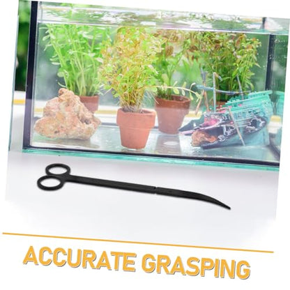 Yardwe 1 Set Stainless Steel Fish Tank Supplies for Aquatic Plant Maintenance Scissors Tweezers Spatula for Effortless Trimming and Cleaning