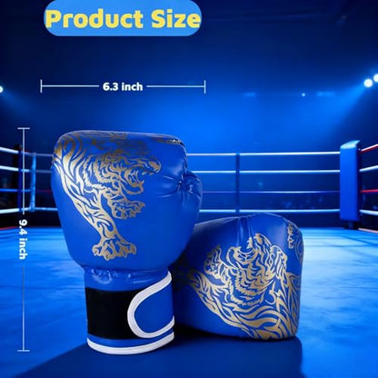 Boxing Gloves for Kids Kids Boxing Gloves Red Blue - color: blue, size: tiger picture