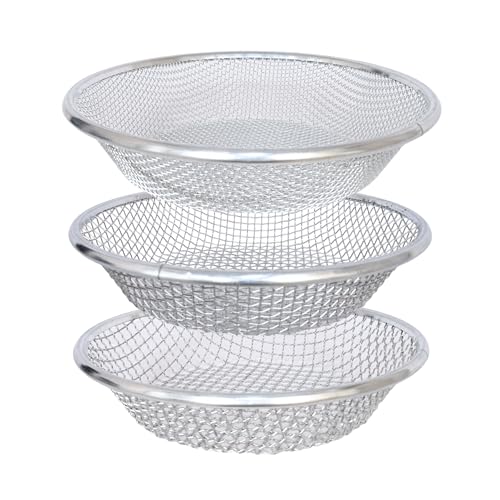 Soil Sifter for Garden Suitable for 5 Gallon Buckets (3 PCS 3/8in,1/4in,1/8in,) - size: 3/8 inch, 1/4 inch, 1/8 inch