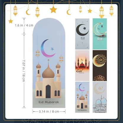 VALICLUD 36Pcs Eid Money Envelopes Ramadan Cards Gift Note Card Envelopes Small Cash Gift Money Bag for Eid Mubarak Celebration 7.08X3.14In