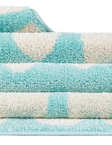 Rugs.com Whimsy Kids Collection Rug – 4x6 Clear Blue Medium-Pile Rug Perfect for Entryways, Kitchens, Breakfast Nooks, Accent Pieces - color: Clear Blue, size: 4' x 6'