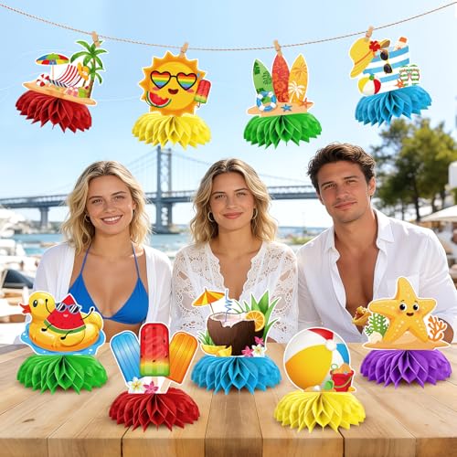 Party Decorations Honeycomb Centerpieces - color: Summers