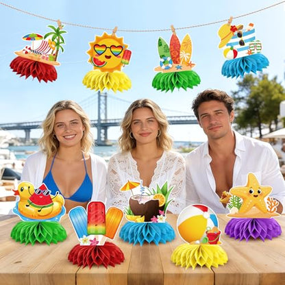Party Decorations Honeycomb Centerpieces - color: Summers