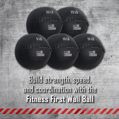 Fitness First Soft Wall Ball, 5-25 LBS, Durable Reinforced for Core Strength Building, Cardio - size: 25lb, new