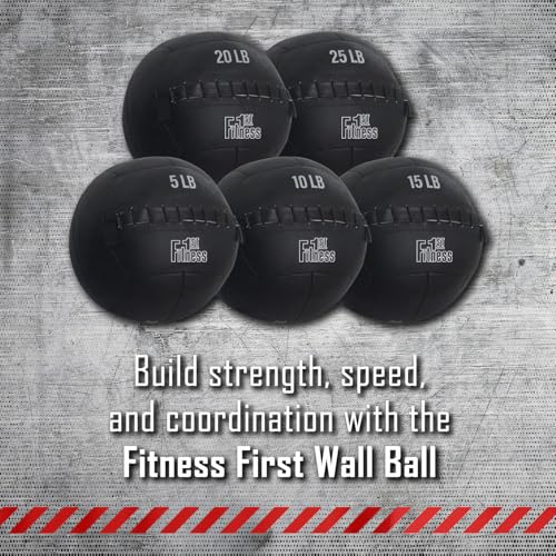 Fitness First Soft Wall Ball, 5-25 LBS, Durable Reinforced for Core Strength Building, Cardio - size: 20lb, new