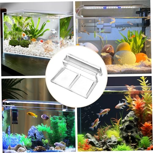 10Pcs Aquarium Lid Clips, Clear Acrylic Aquarium Cover Support Clamps Replacement Glass Top Cover Holder for Rimless Fish Tank, 8mm Hood Acrylic Fish Tank