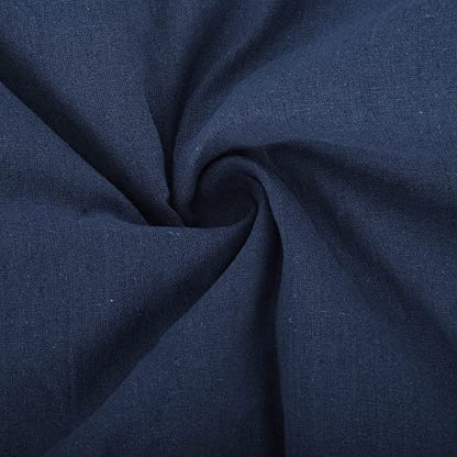 Ctreela Kaftan Thobe for Men Big And Tall Muslim Hooded Robe Mens Long Sleeve Caftan Thawb Islamic Ramadan Masjid Gown - color: Navy, size: X-Large