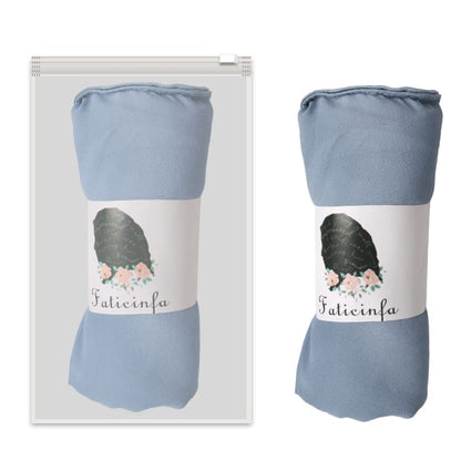 Instant Chiffon Hijab with Tie Back Under Cap Solid Color Soft Chiffon Scarf With Hijab Inner Caps For Muslim Women - color: Forever Blue