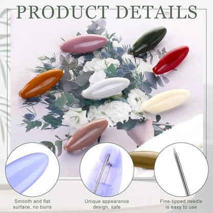 32 Pcs Scarf Safety Pins,Colorful Hijab Pins,Plastic Hijab Clip Bulk,Fashion Brooches and Pins for Women(21 Colors)