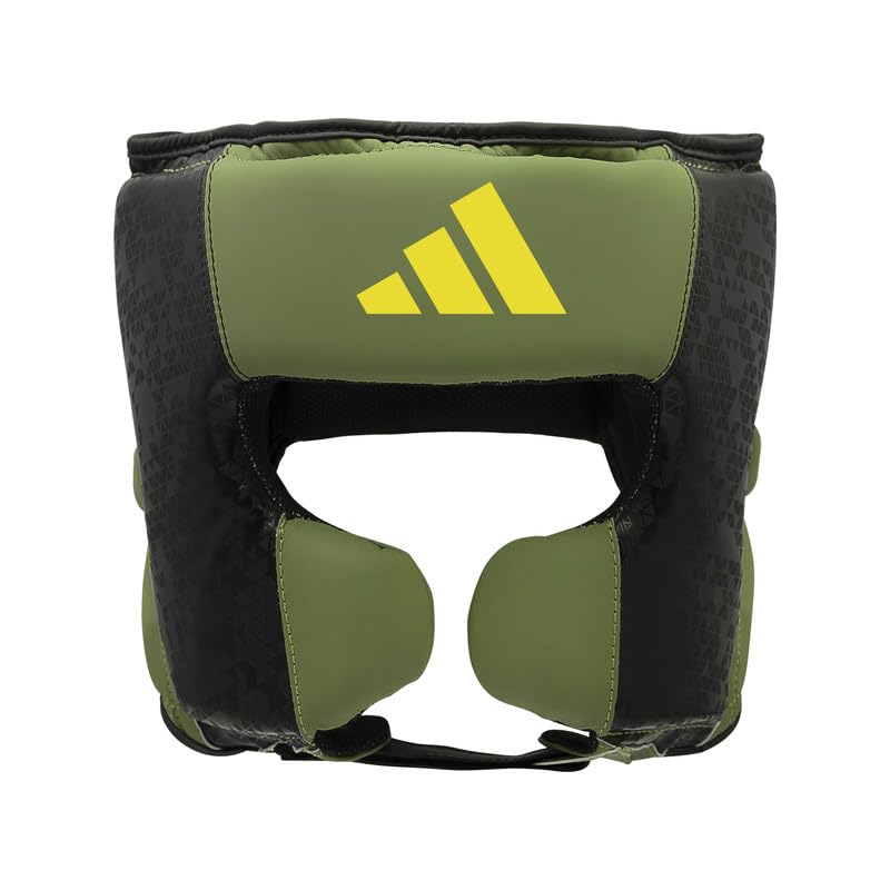 Adidas x Anderson Silva Head Guard - Premium PU Outer Shell, Multi-Density Foam Padding, CE Tested and Approved for Safety, Adjustable Velcro Straps for a