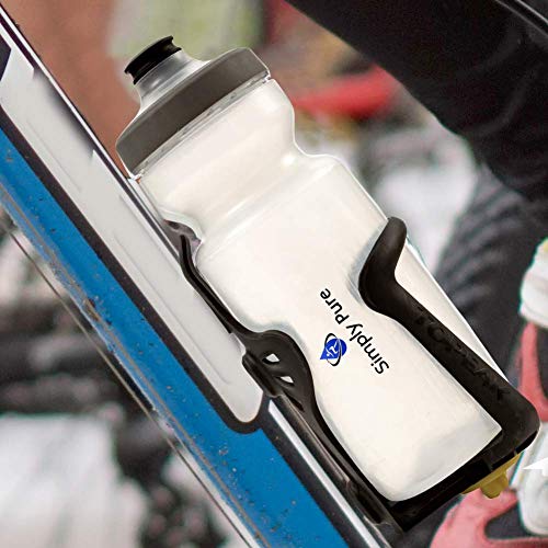 Simply Pure Purist 22 Oz BPA-Free, Sport & Bike Squeeze Water Bottle by Specialized Bikes (Fixy Cap)