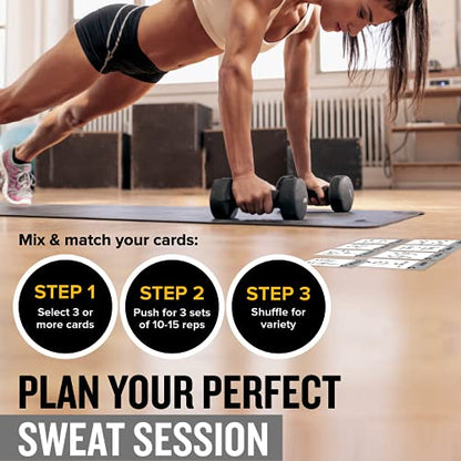 NewMe Fitness Dumbbell Workout Cards, Instructional Fitness Deck for Women & Men, Beginner Fitness Guide to Training Exercises at Home or Gym (Dumbbell, Vol 2) - style: Dumbbell Vol2