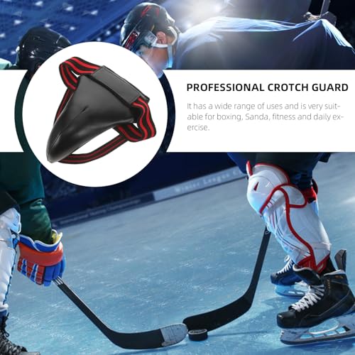 Cabilock Wear-Resistant Groin Protector Breathable Training Crotch Guard Portable Reusable Groin Guard for Taekwondo Muay Thai Boxing Sparring