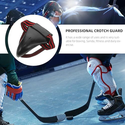 Cabilock Wear-Resistant Groin Protector Breathable Training Crotch Guard Portable Reusable Groin Guard for Taekwondo Muay Thai Boxing Sparring