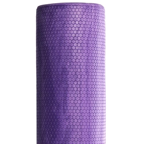 OPTP PRO-ROLLER Standard Density Foam Roller – Round, Purple, 36" x 4" | Durable roller for back massage, deep tissue foam roller exercises, stretching, fitness, yoga & Pilates, purple, 36" x 4"