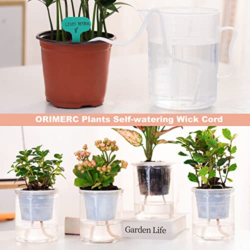 ORIMERC 12 Pack 3 inch Net Cups Pots with 12 feet Hydroponics Self Watering Wick & 12 Plant Labels Aquaponics Mason Jar Bucket Insert Orchid kratky Vegetable Garden Growing Netted Basket Slotted Mesh - size: 3 inch (12 Pack)