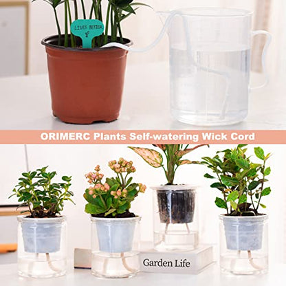 ORIMERC 12 Pack 3 inch Net Cups Pots with 12 feet Hydroponics Self Watering Wick & 12 Plant Labels Aquaponics Mason Jar Bucket Insert Orchid kratky Vegetable Garden Growing Netted Basket Slotted Mesh - size: 3 inch (12 Pack)
