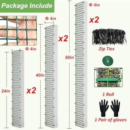 60"/40"/24" Metal Moss Pole, 6 Pack D Shape Sphagnum Moss Pole, Moss Poles for Climbing Plants, Monstera, Indoor Climbing Plants (2 Each of 60" 40" 24") - style: 2 Each of 60" 40" 24"